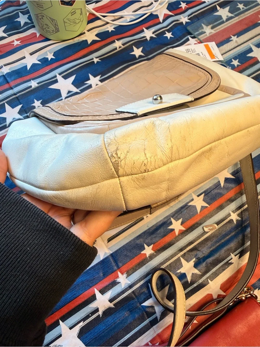Coach vintage Leather Kristin spectator Shoulder Bag authentic